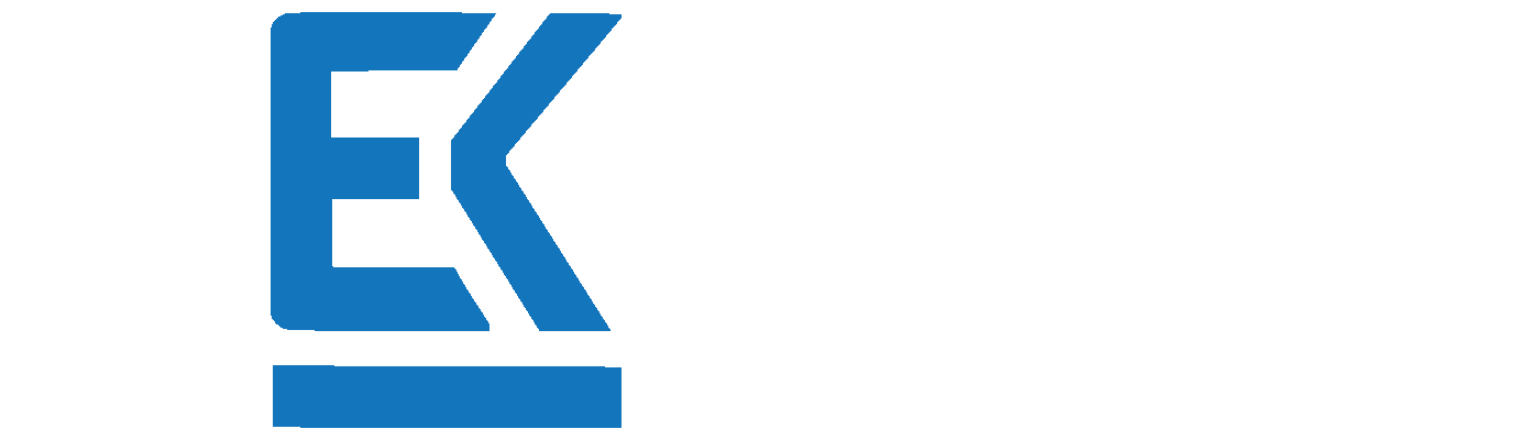Elton Kreativ Design – Logo in Blau und Weiß