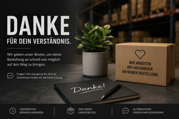 Danke für dein Verständnis